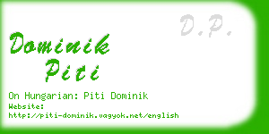 dominik piti business card
